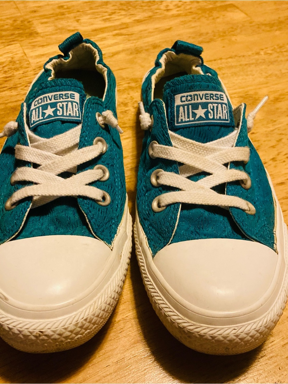 Converse womens Teal Turquoise Low-Top Sneakers size 8/39